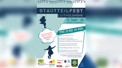 Das Bild bezieht sich auf das Stadtteilfest auf der Luitpoldhöhe, das am Samstag, 12. September, auf dem Spielplatz an der Hörburgerstraße stattfindet. (Bild: exb)