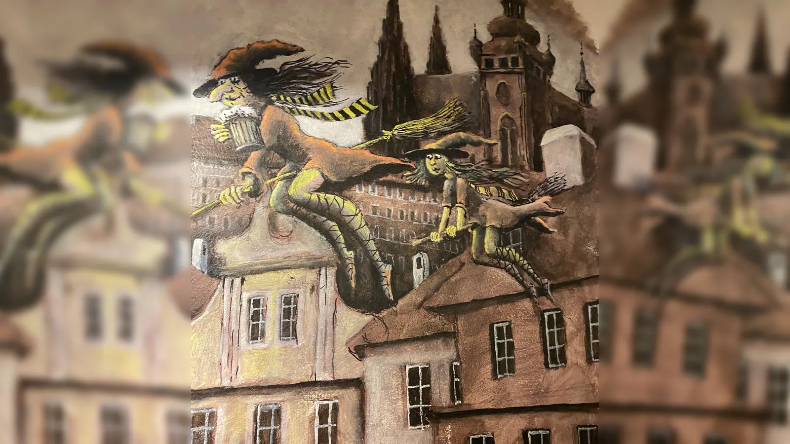 Das Bild zeigt ein Gemälde eines unbekannten Malers in einem Gasthof in Prag.  (Bild: Rainer J. Christoph)