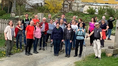 Gruppenfoto der Wanderer. (Bild: Maria Kiener)
