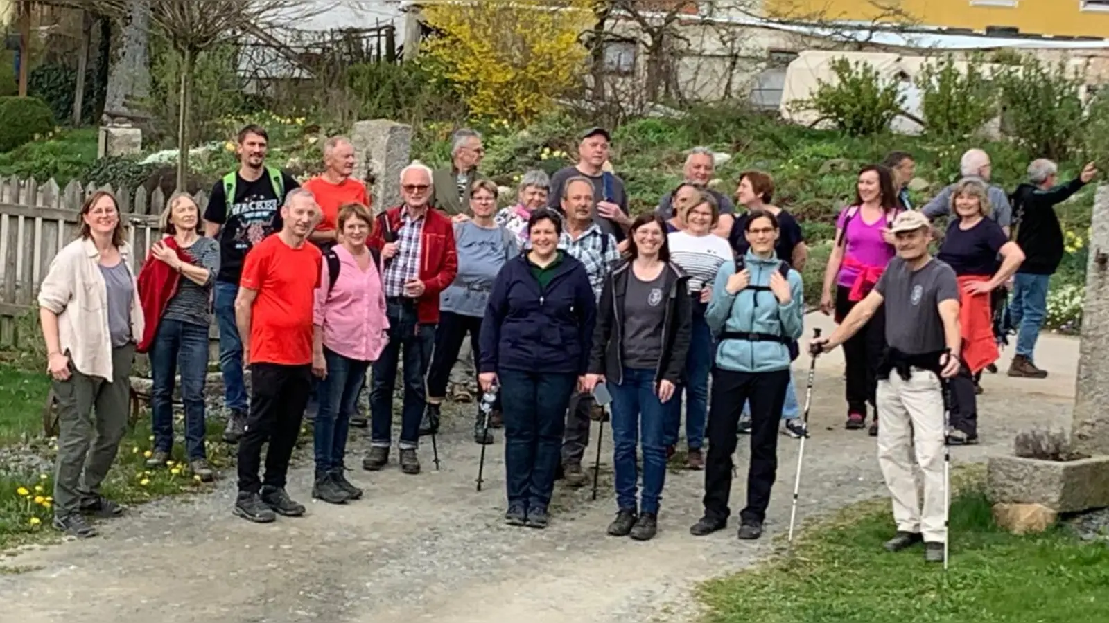 Gruppenfoto der Wanderer. (Bild: Maria Kiener)