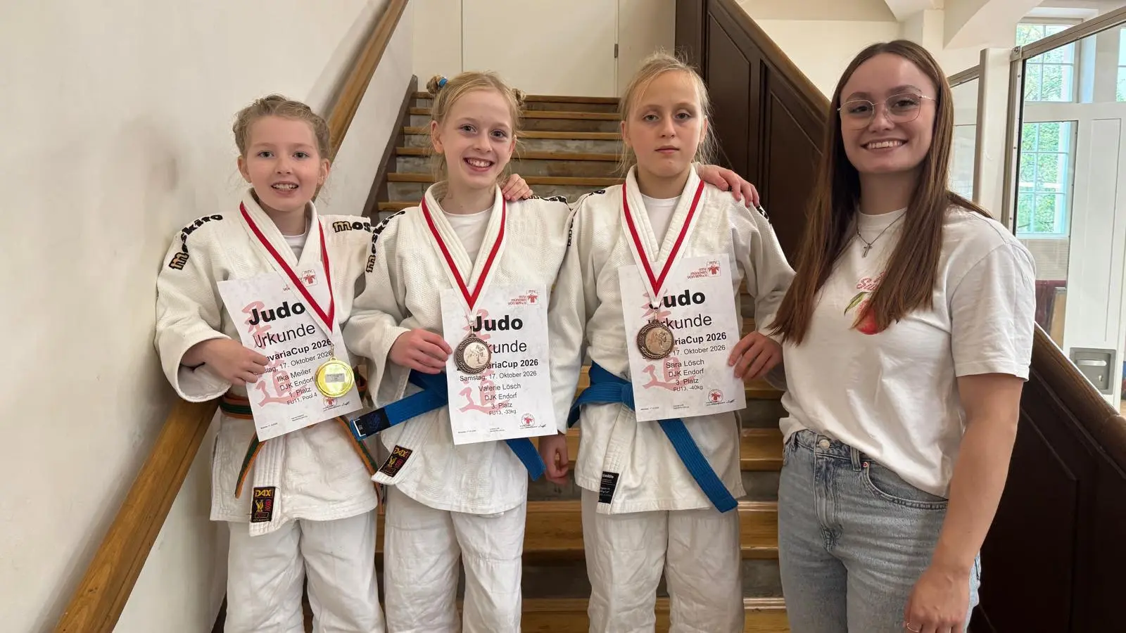 Ilka, Sara und Valeria mit Emilie (Bild: Meiler)