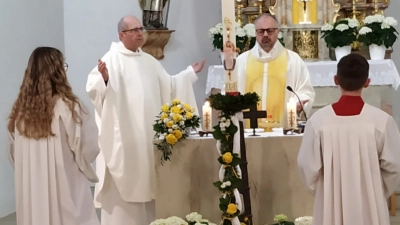 Gottesdienst anl. der Jahreshauptversammlung mit Pfarrer Weiß und Pfarrer Kruschina. (Bild: Josef Pflug)