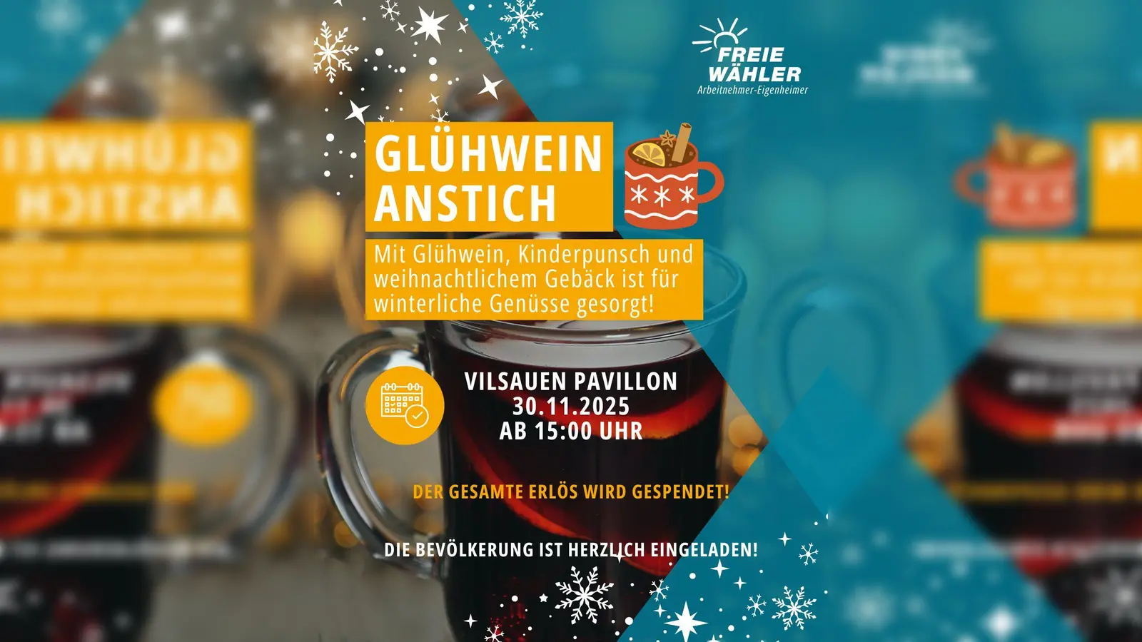 Glühweinanstich der Wählergemeinschaft Arbeitnehmer-Eigenheimer. (Bild: Tonia Pröls )