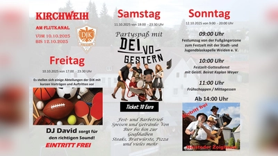 Drei Tage feiert die DJK Weiden die Kirchweih und lädt sich Gäste ein. (Bild: Reinhard Kreuzer)