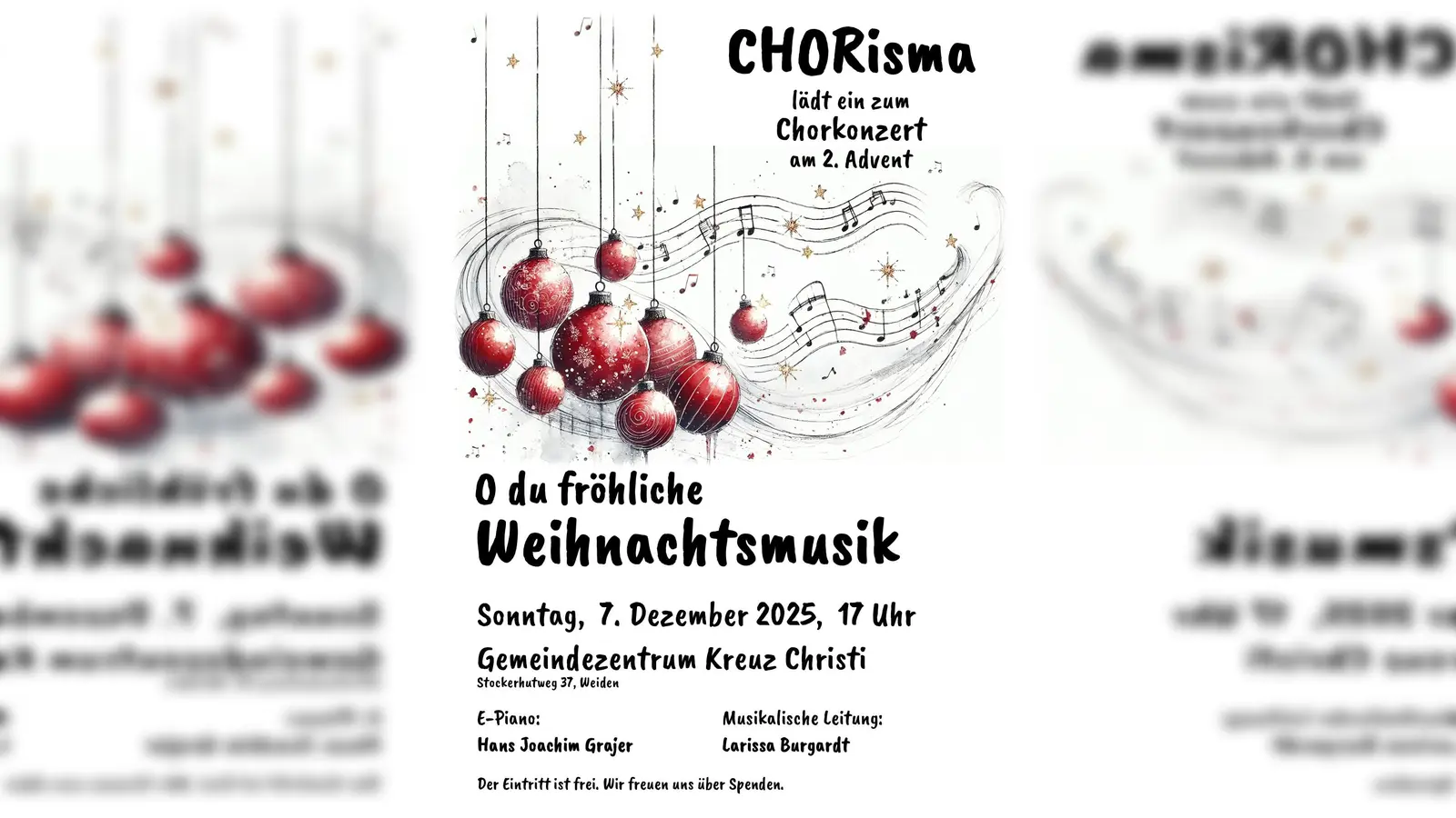 Die Sängerinnen von CHORisma laden zum Weihnachtskonzert ein. (Bild: Angelika Lingl)