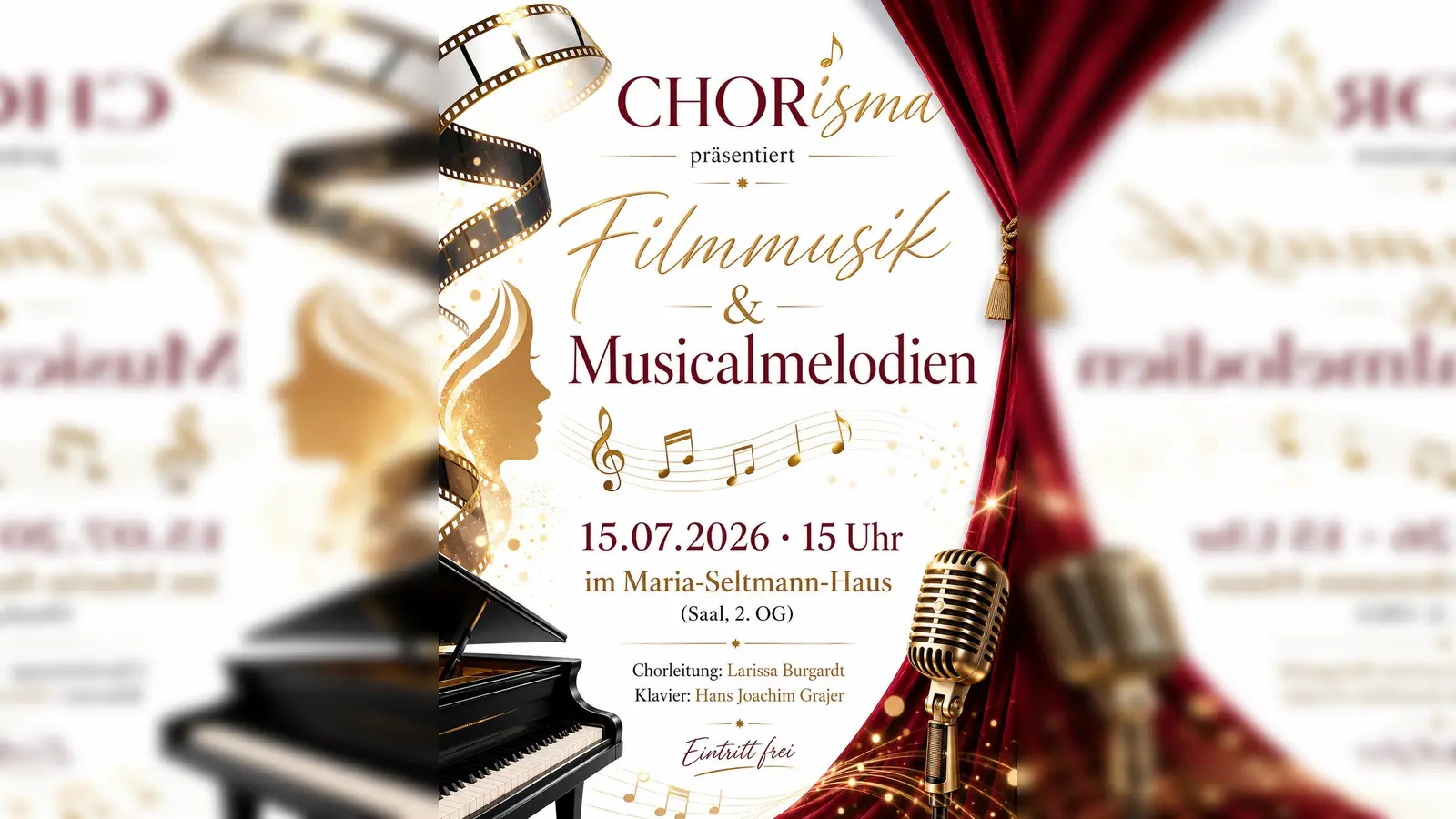 CHORisma präsentiert Filmmusik und Musicalmelodien im Maria-Seltmann-Haus (Bild: Angelika Lingl)