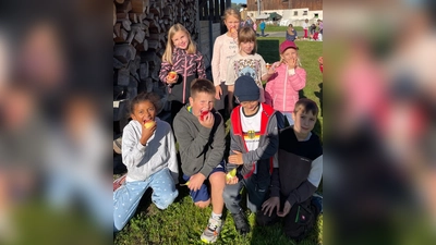 Grundschule Oberbibrach erhält zweifache Auszeichnung (Bild: Lena Speckner)