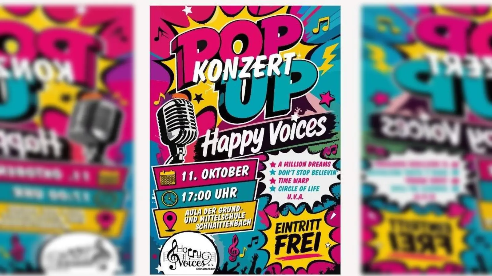 Der Chor „Happy Voices“ lädt am Sonntag, 11. Oktober, zu einem Konzert in Schnaittenbach ein. (Bild: exb)