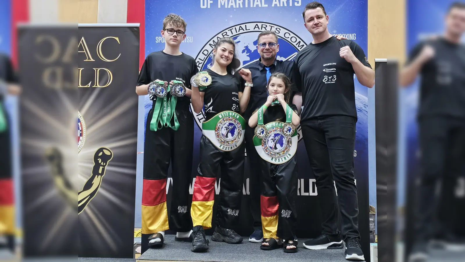 von links: Max Fizia, Jenny Wurster, Präsident Harald Folladori, Mila Wurster, Erich Aul (Bild: Ayleen Alvarado)