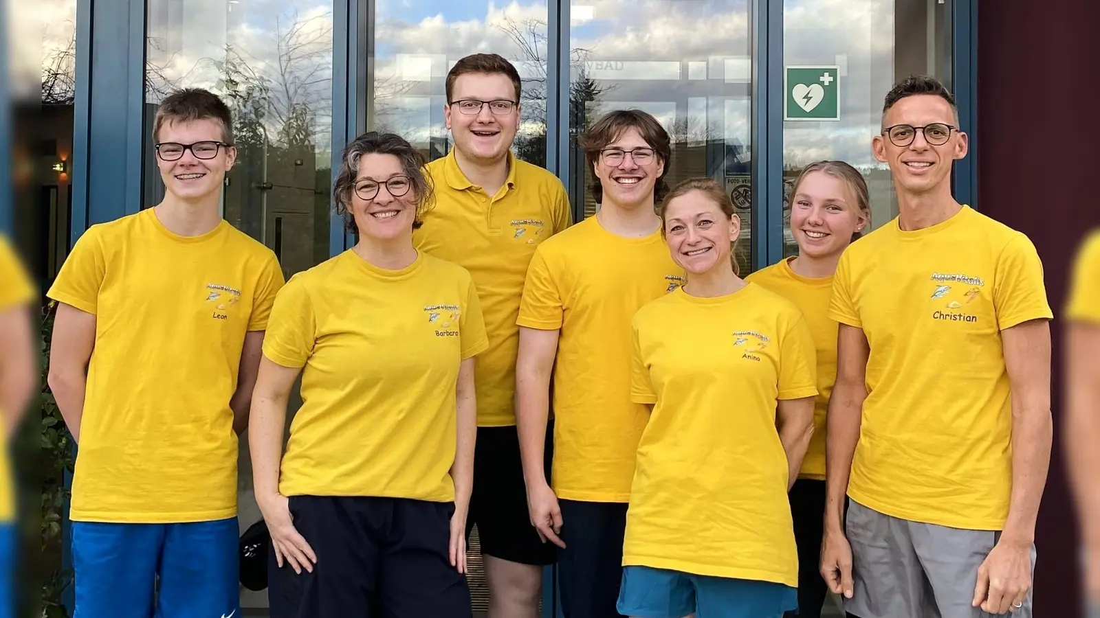 v.l nach re Leon Reindl, Barbara Hottner, Raphael Junkers, Thomas Hottner, Anina Pechtl, Sina Schmidt, Christian Schreglmann. (Bild: Leon Reindl)