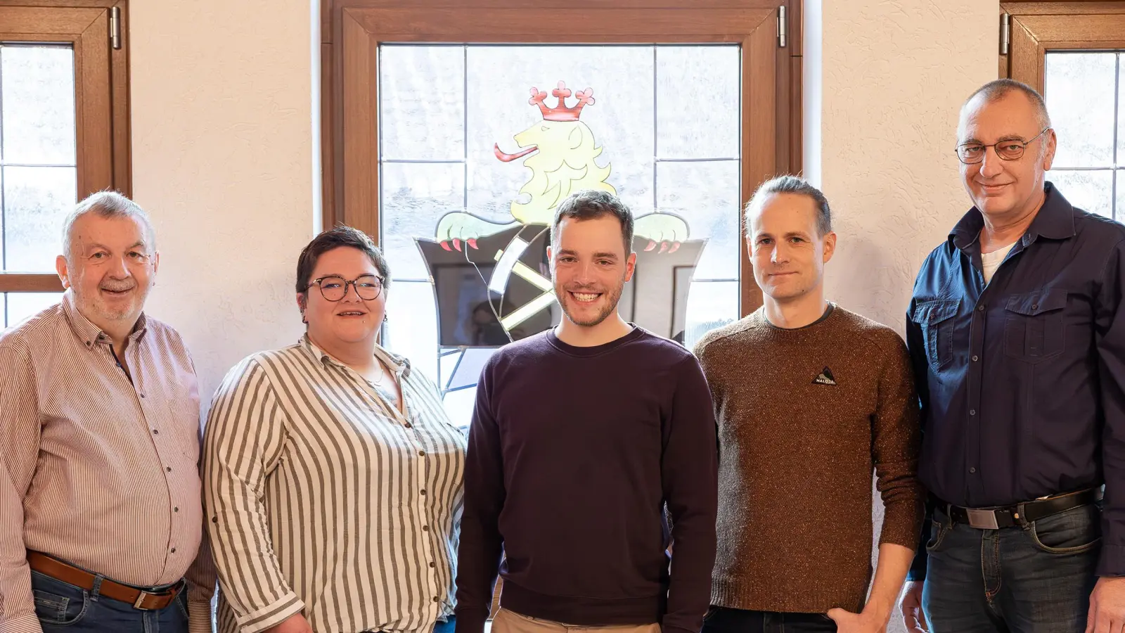 V.l. Harald Weber, Susanne Meyer, Moritz Lobenhofer, Benjamin Forster, Reinhold Bewerweil - nicht auf dem Bild Michael Kummer  (Bild: Moritz Lobenhofer )