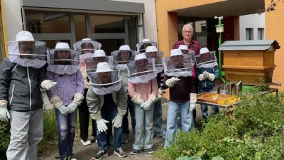 Bienen AG Pestalozzi-Grundschule. (Bild: Kerstin Weigl)