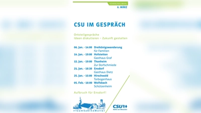 CSU im Gespräch - Überblick der geplanten Termine (Bild: Klaus Hernes)