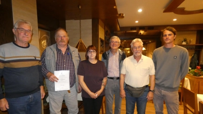 von links. Helmut Heuberger, Heinrich Merkl, Anita Hastreiter, Günther Haller, Rolf Brödner und Jan Brehm  (Bild: Heidi Kurz)