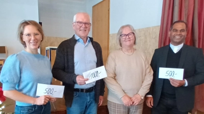 Spendenübergabe des Arbeitskreis Frauen der Pfarrei. (Bild: Anja Thalhauser)