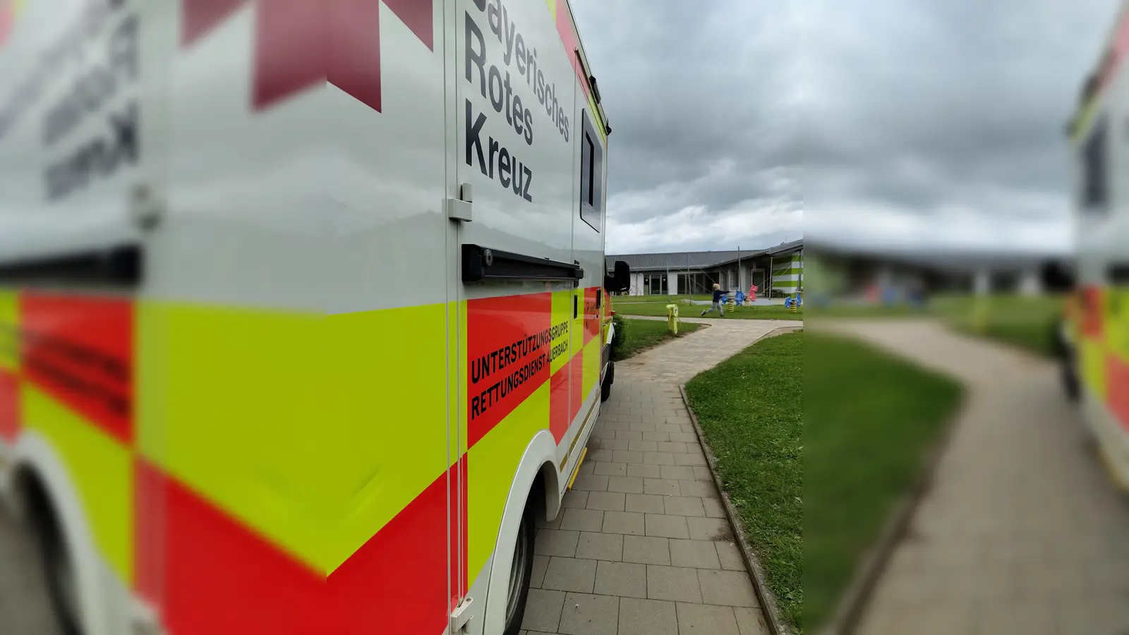 BRK Auerbach im Fatima Kindergarten (Bild: Stefan Lindner)