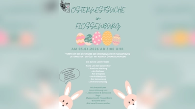 Plakat für die Osternestsuche 2026 der TSV Vereinsjugend Flossenbürg. (Bild: Jonas Meiler)