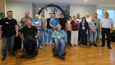 Zu seinem jährlichen Treffen kamen im Klinikum St. Marien Amberg die Schwerbehindertenvertreter von insgesamt 13 Institutionen zusammen. (Bild: Verena Uschold)