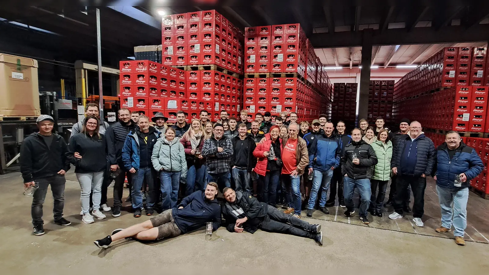 Gruppenfoto Brauereiführung Flötzinger Rosenheim (Bild: Monika Frischholz)