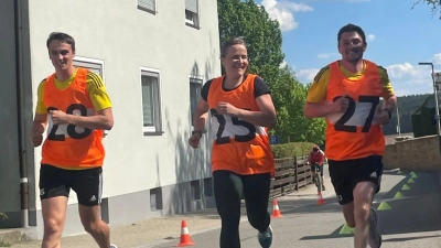 Gemeinsam gut gelaunt ins Ziel...  (Bild: Christian Wiesneth )