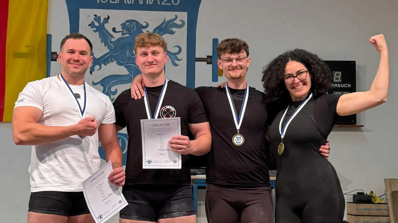 Im Bild von links nach rechts: Daniel Rjabow, Thomas März, Artur Schmidtgall und Eda Özkan (Bild: Marcus Helfensdörfer)