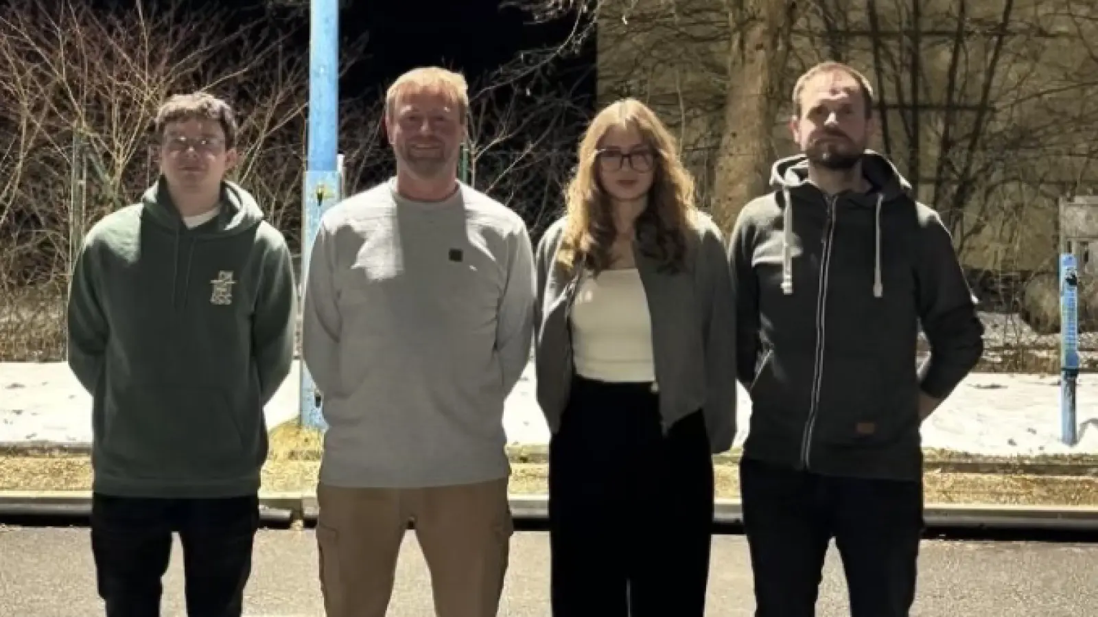 Holger Schmidt, Vorsitzender Jörg Bauer, Sophia Rosner und Carsten Pflaum (Bild: Sophia Rosner)