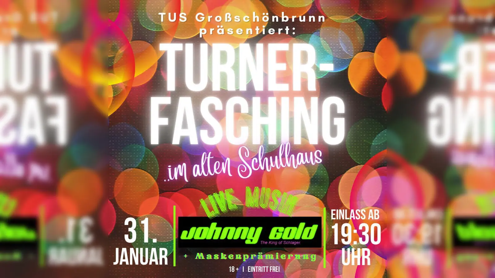 Flyer Turnerfasching. (Grafik: Judith Singer)