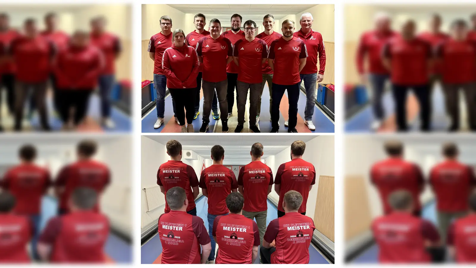 Die „Meistermänner“ mit Sportwartin Johanna Schneider und 2. Vorstand H-J Schneider (Bild: Wolfgang Helm)