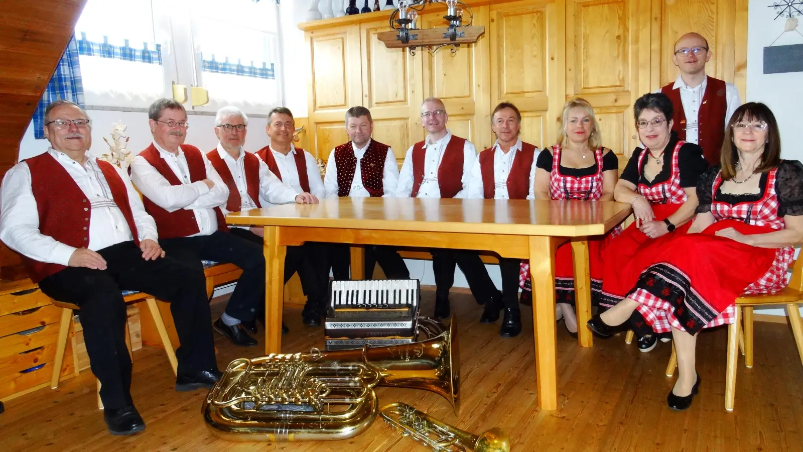 Die Störnsteiner Blasmusik ist für die Störnsteiner Serenade gut vorbereitet. (Bild: Michaela Schuller)