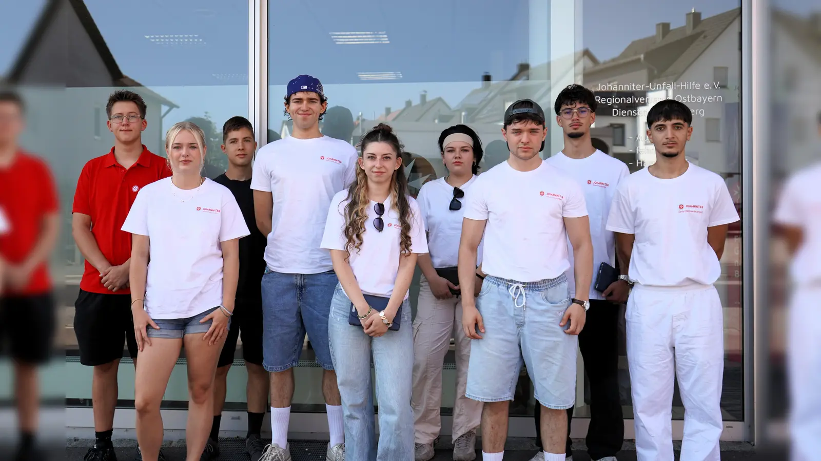 Das Team der Johanniter ist in Amberg auf der Suche nach neuen Unterstützerinnen und Unterstützern (Bild: Katrin Pollinger)