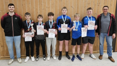 Die Sieger des Tischtennis-Bezirkspokals. (Bild: Michael Hösl)