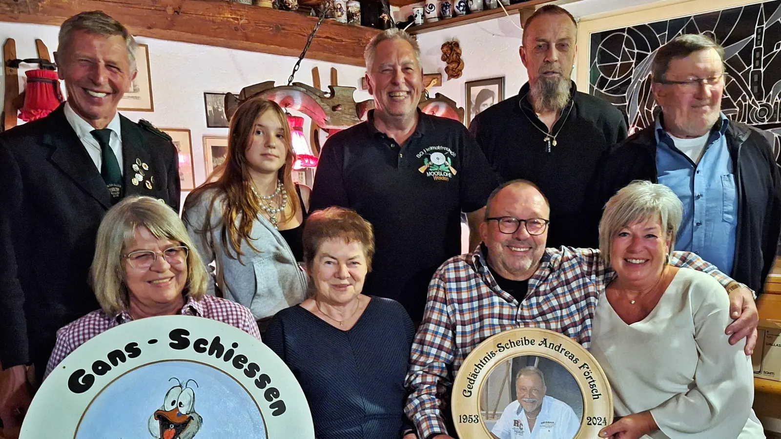 Die erfolgreichen Schützinnen und Schützen des Kirwa- und Gans-Schießens der Heimatfreunde Mooslohe.  (Bild: Gabi Raps)