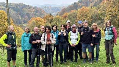 Die Wandergruppe des Lauftreffs Poppenricht. (Bild: Elke Geck-Neidl)