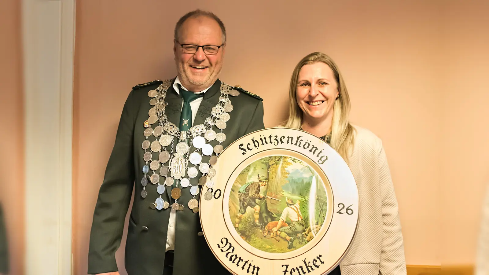 Schützenkönig Martin Zenker und Schützenliesl Cornelia Kreuzer. (Bild: Andreas Kraitzek)