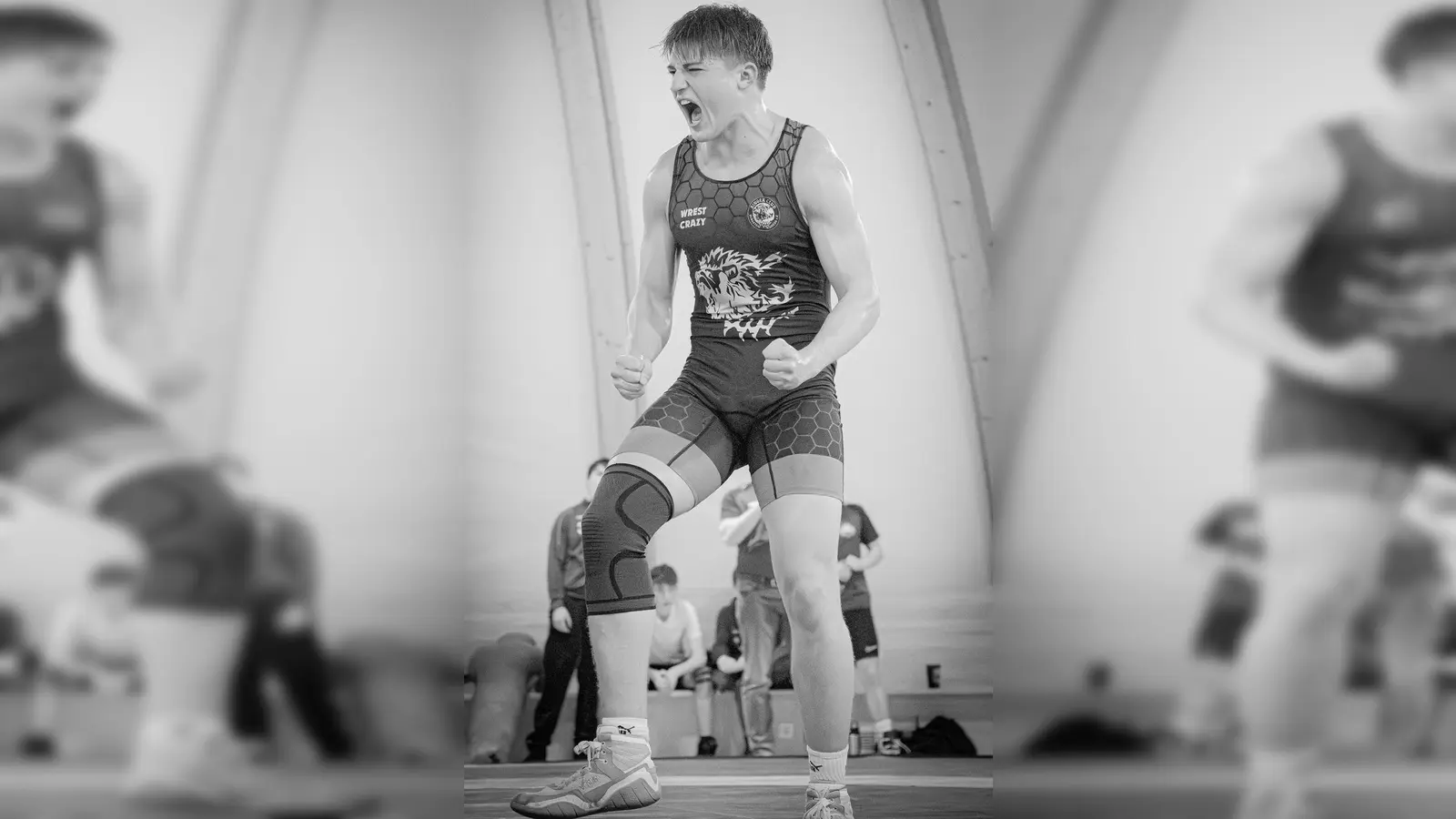 Nikita Zorn freut sich über seinen Sieg. Ein Bild sagt manchmal mehr als tausend Worte. (Bild: Filipp Linzer)