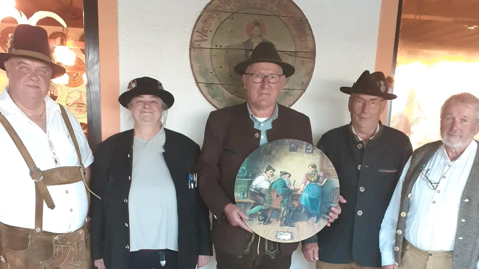 von links: Sepp Huber, Brigitte Hölscher, Josef Lang, Theo Wahl, Hans Eckl (Bild: Jochen Fischer)