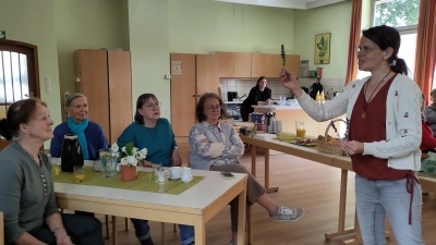 Barbara Nickl beim Vortrag. (Bild: Ulrike Kießling)