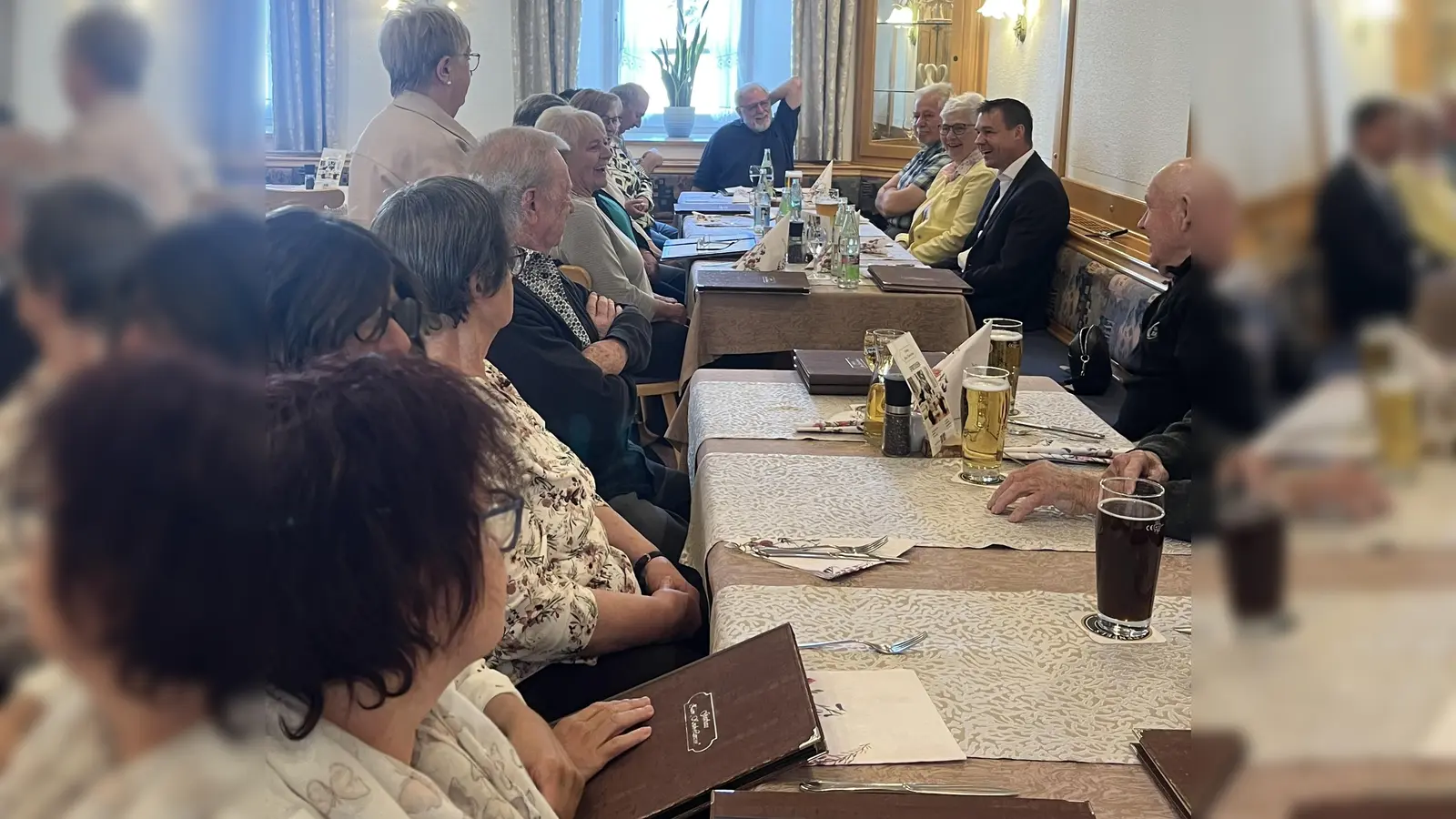 Gemütliches Beisammensein im Gasthaus Kouhlenzen. (Bild: Renate Neumann)
