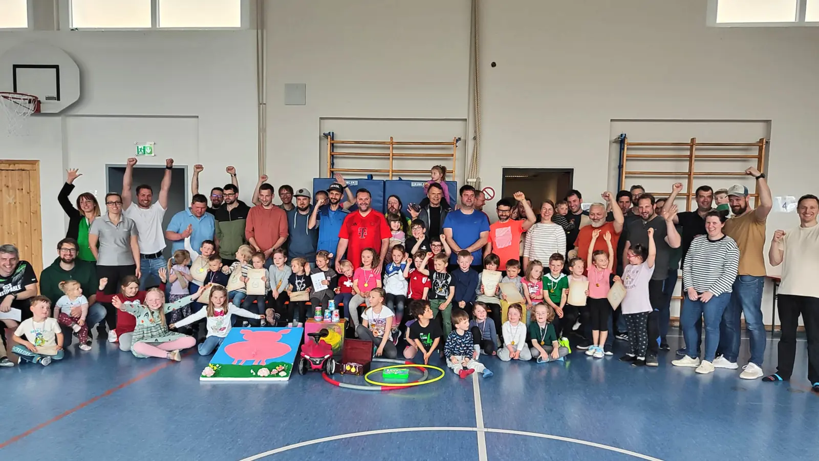 Vater-Kind-Olympiade Waldthurn (Bild: Michaela Scheck)