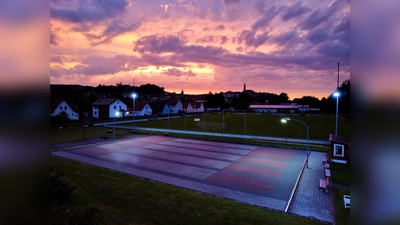 Die Sportanlage des TV 1880 Nabburg, Sparte Eisstock.  (Bild: Lena Eimer)