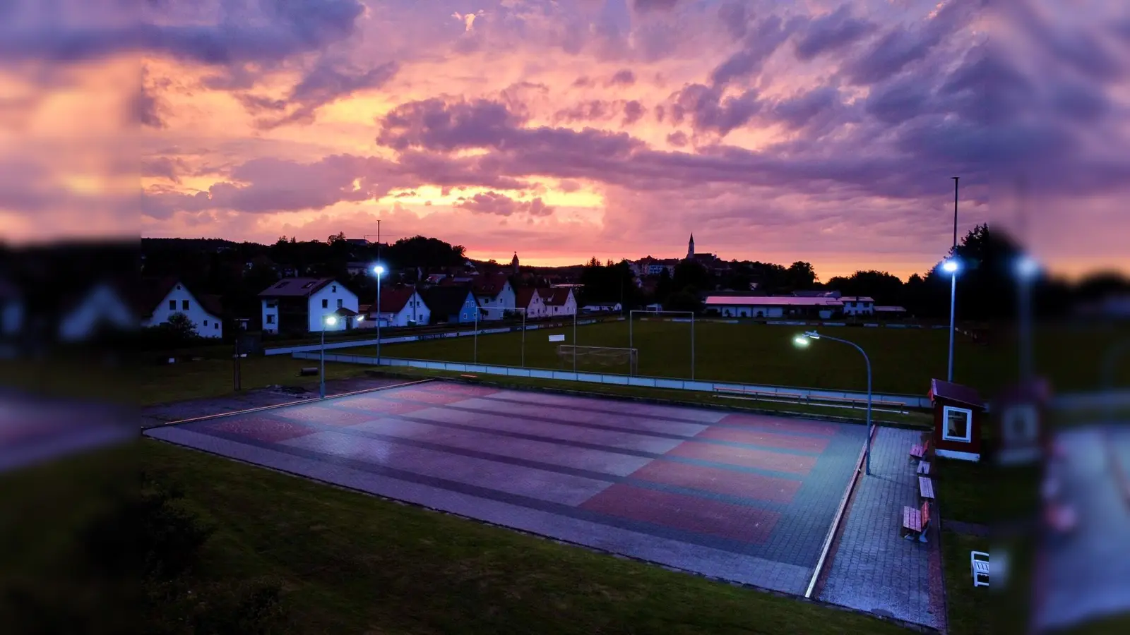 Die Sportanlage des TV 1880 Nabburg, Sparte Eisstock.  (Bild: Lena Eimer)