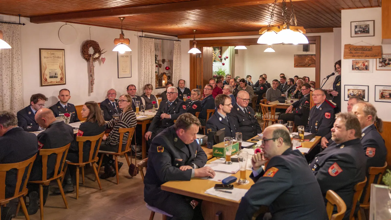 Jahreshauptversammlung der Feuerwehr Parkstein. (Bild: Jakob Dorner)