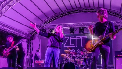 Die Tribute-Band Zepp-In bringt den Sound von Led Zeppelin am 19. September ins Gasthof Weißes Rössl in Neustadt an der Waldnaab. (Bild: Reinhold Buchner)