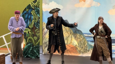 Jenny und der Piratenkönig in Aktion (Bild: Kerstin Fiedler)