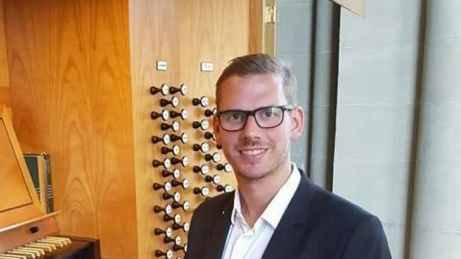Maximilian Betz, der bekannte Organist, wird in Vilseck auftreten. (Bild: Maximilian Betz)