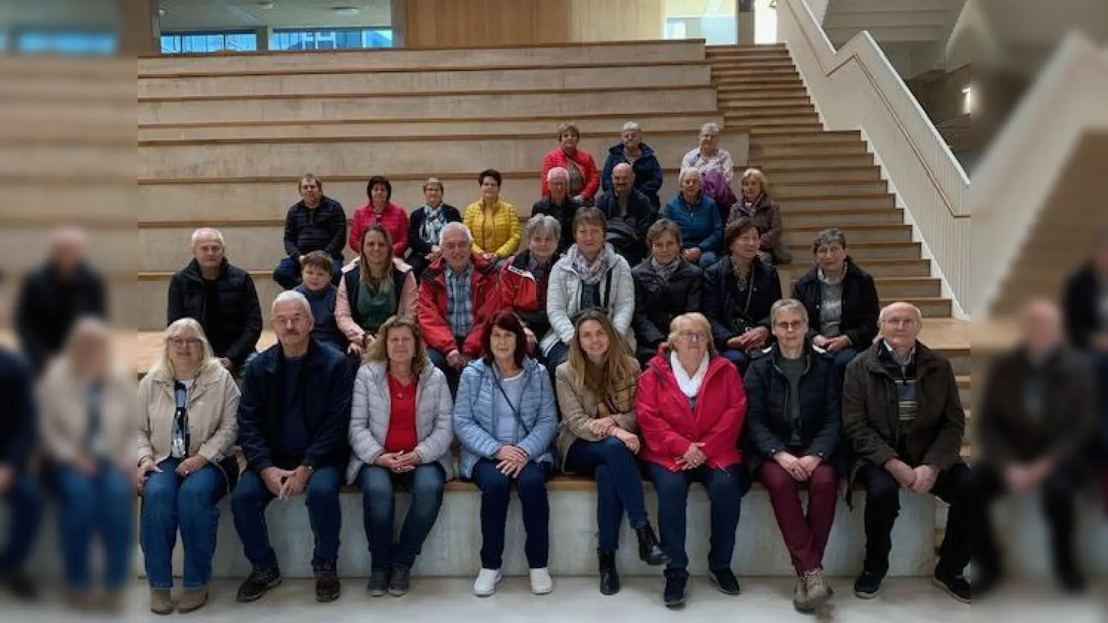 Die Gruppe des Mittwochstreff der Pfarrei Waldeck mit Rektorin Frau Sandra Hering (untere Reihe links). (Bild: Hans Wegmann)