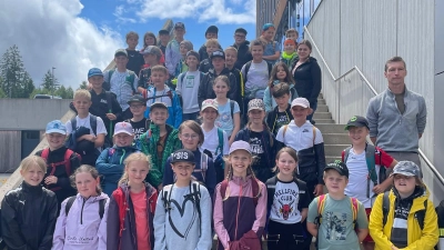 Erlebnisreiche Tage verbrachen die Viertklässler der Fichtelnaabtalschule im Sportcamp in Bischofsgrün. (Bild: Karin Sieber)