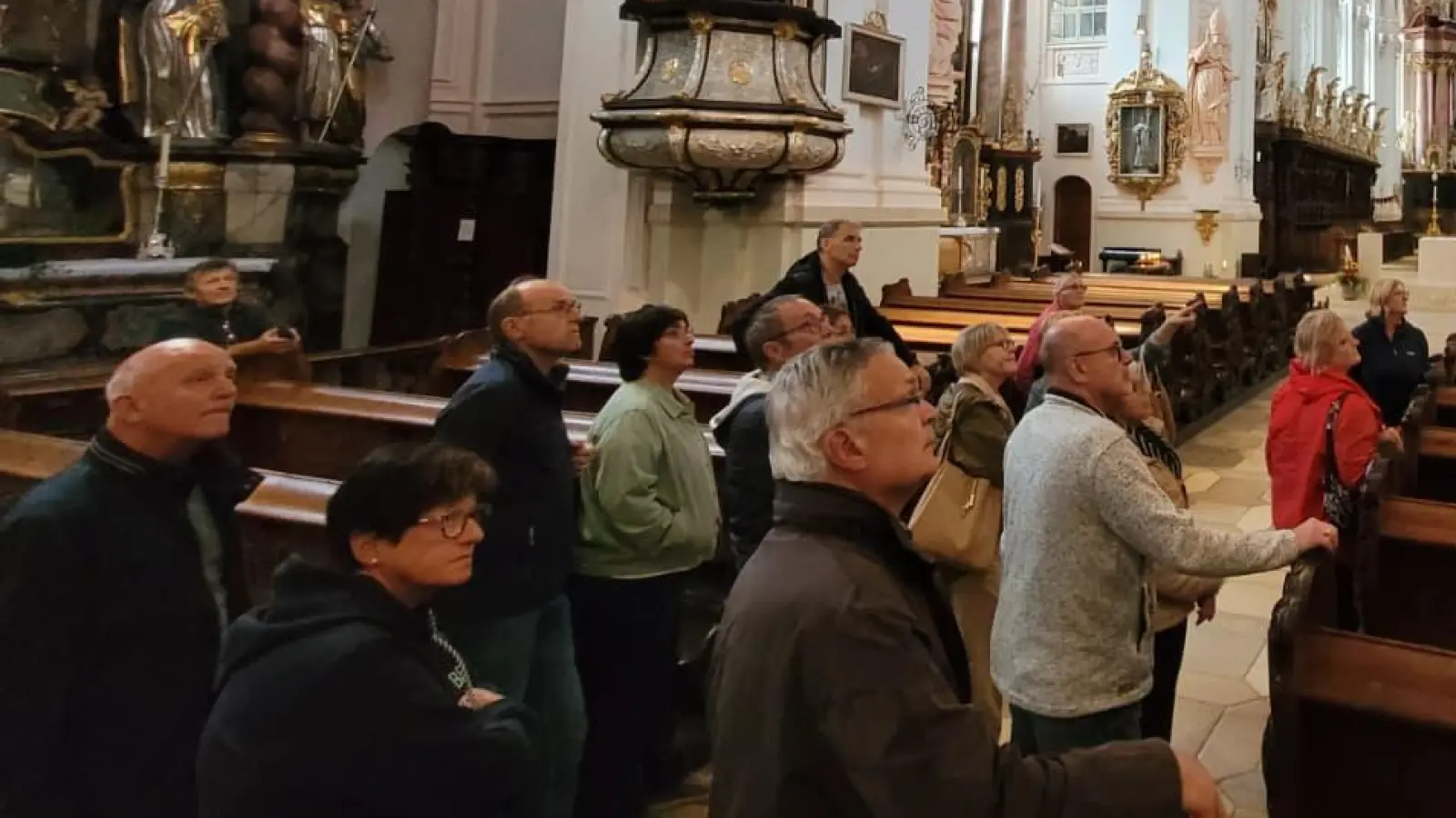 Besichtigung Basilika Waldsassen. (Bild: Werner Hahn)