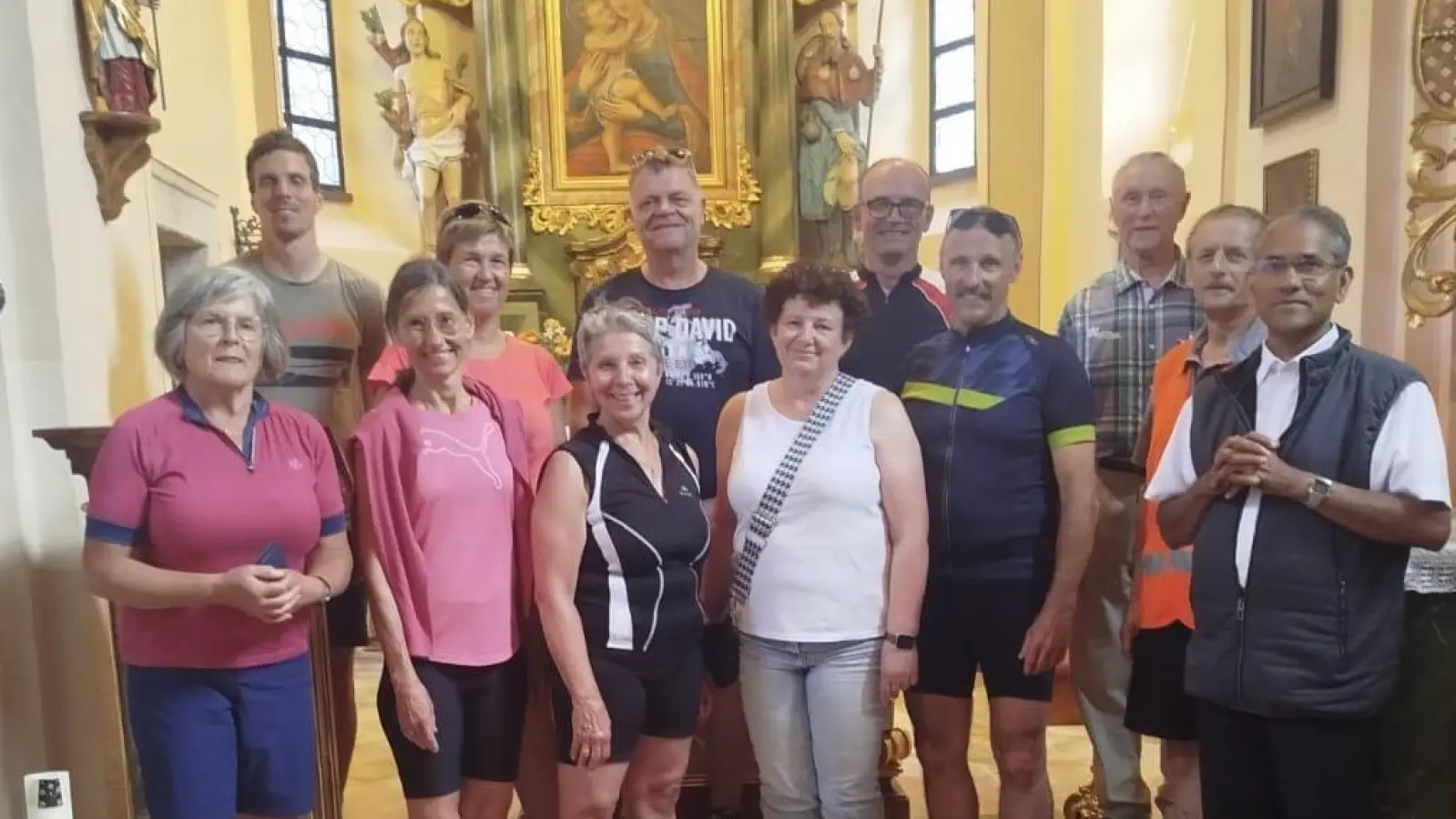 Teilnehmer der Radwallfahrt  (Bild: Angela Bösl )