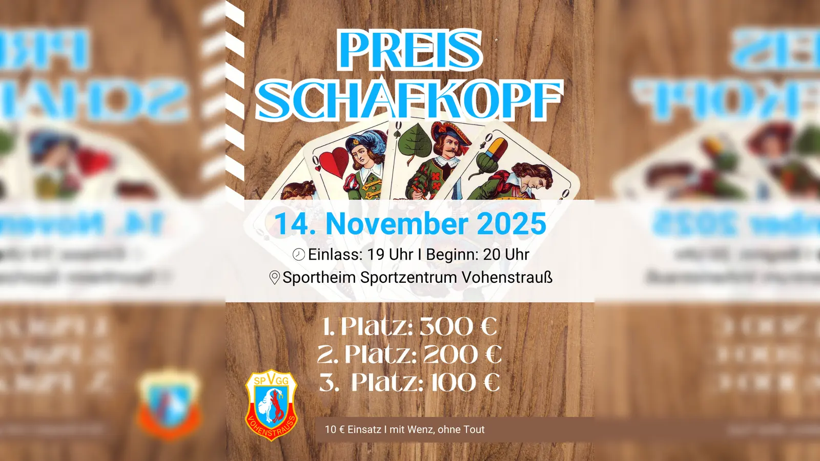 Preisschafkopf der SpVgg Vohenstrauß (Bild: Christina Zehent)